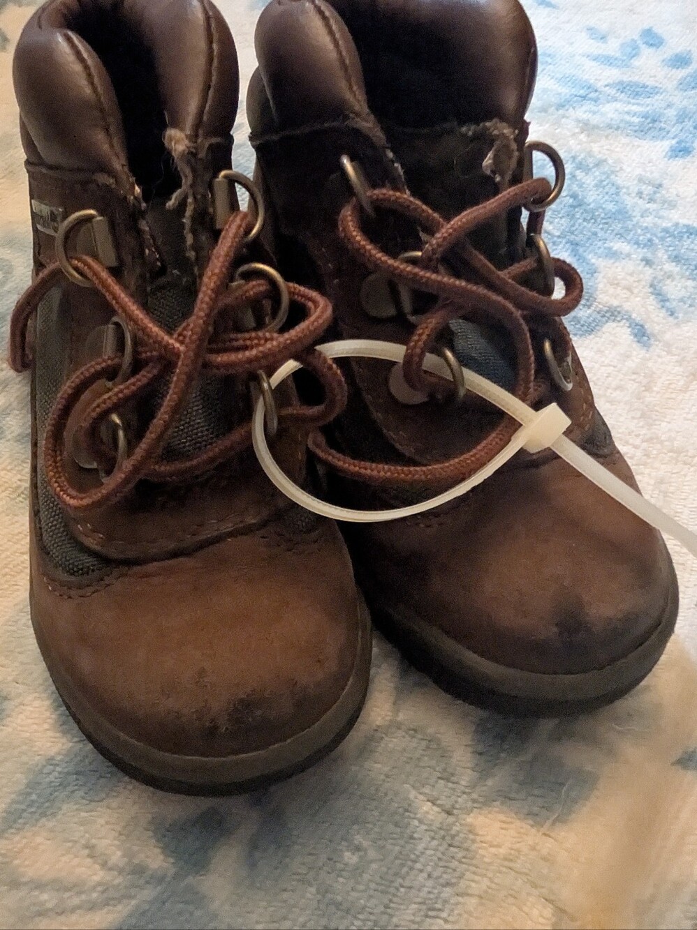 Timberland Kids Brown Leather Lace-Up Boots